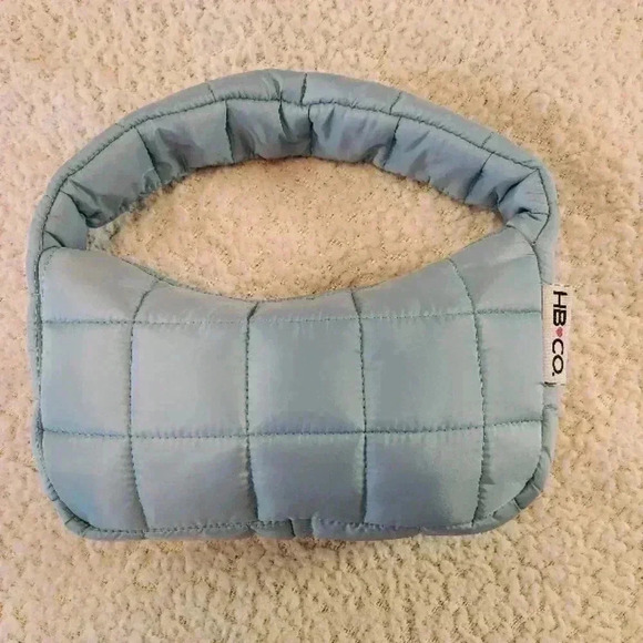 happy beauty company Handbags - NWT  Small Quilted Blue Purse/handbag